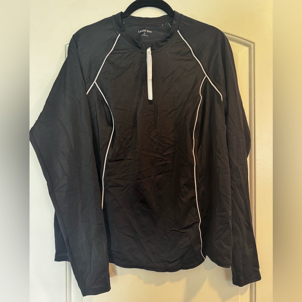 Lands End Women’s Long Sleeve Quarter Zip Rash Guard